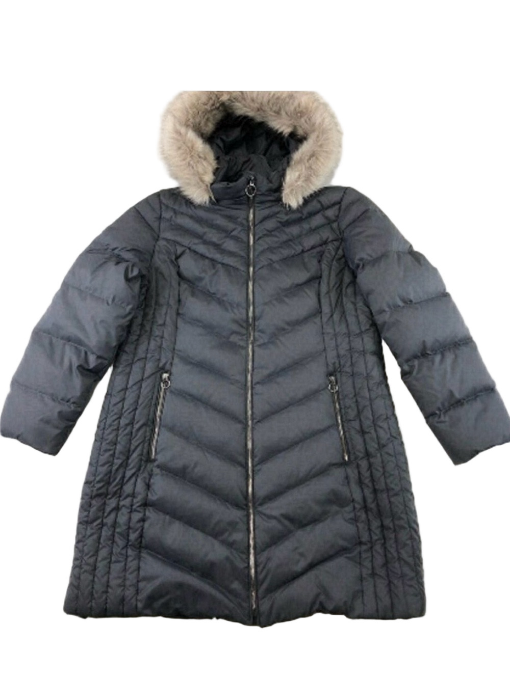 𝅺ANNE Klein chevron quilted puffa parka Size 16